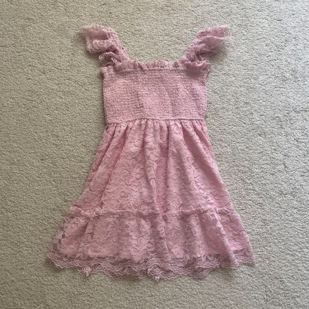 Altar’d State pink lace dress